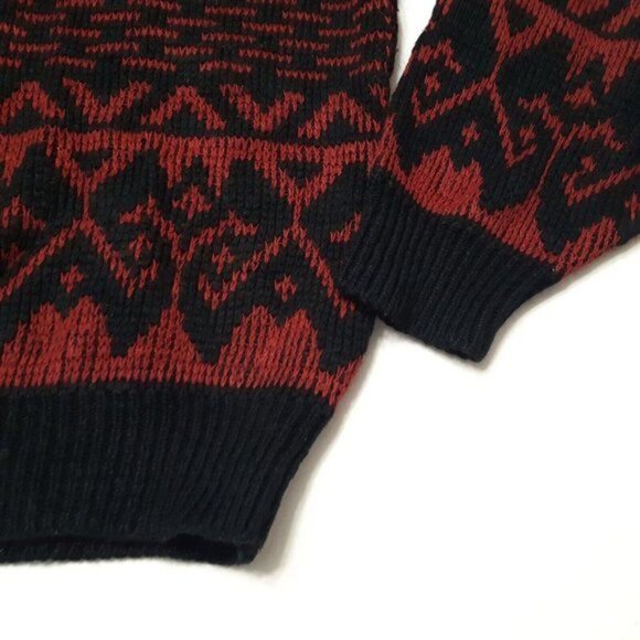 Vintage McGregor Sweater Mens Large Red Long Sleeve Pullover 48 in Chest - Picture 9 of 14